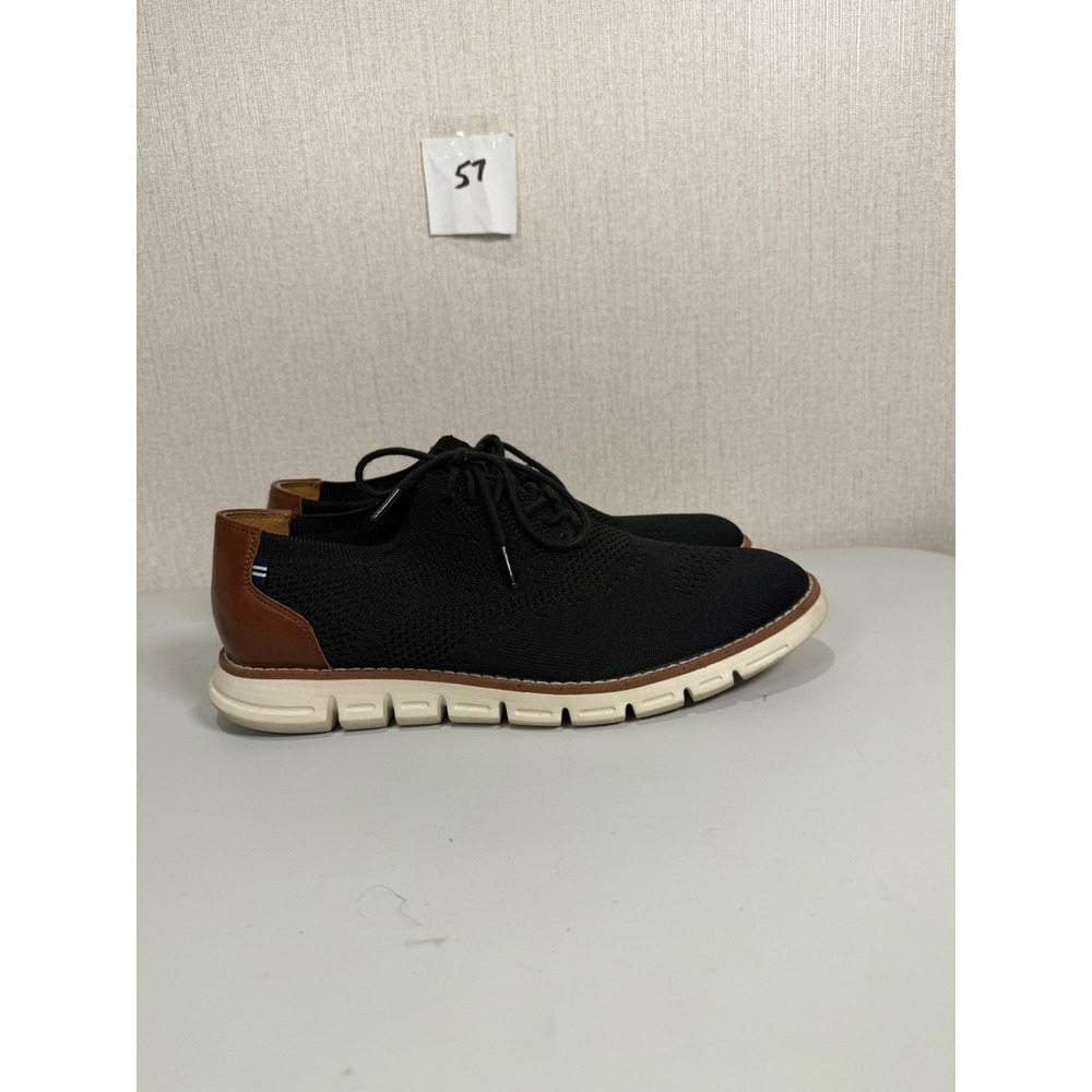 Nautica Mens Wrenwood 3 Black Knit Hybrid Dress Sneakers Size 11